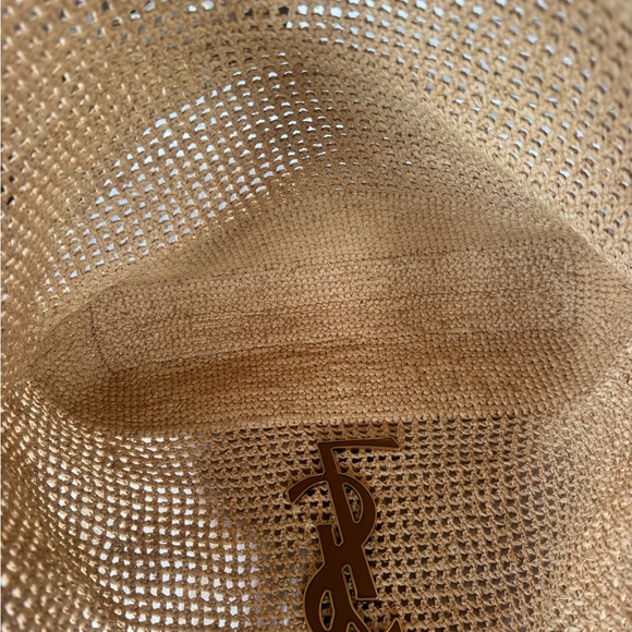 AUTHENTIC Yves Saint Laurent ICARE bag in raffia - Picture 6 of 7